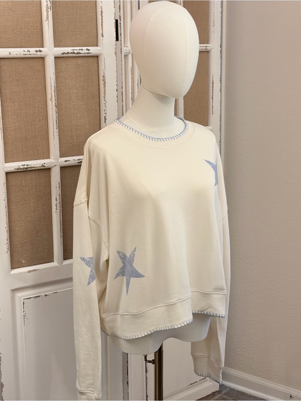 AS Revival NWT Blue Star Sweatshirt Whipstitch Pullover Medium